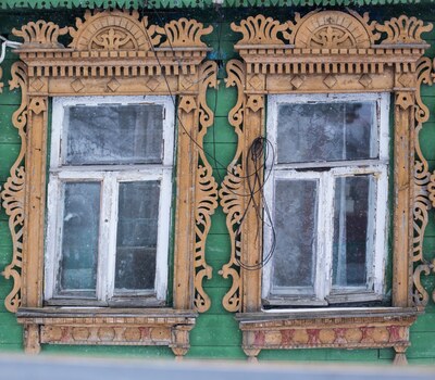 Старинные наличники деревни Беззубово