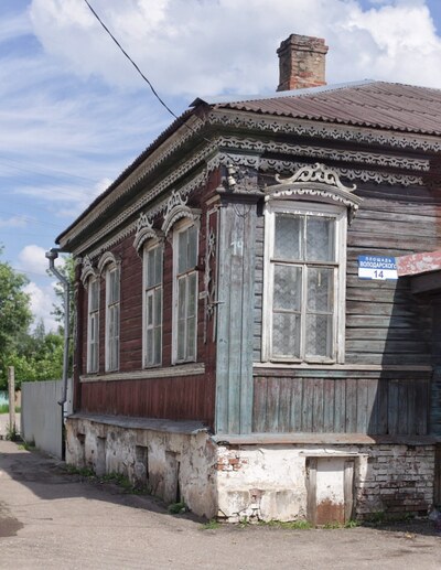 деревянные дома Боровичей