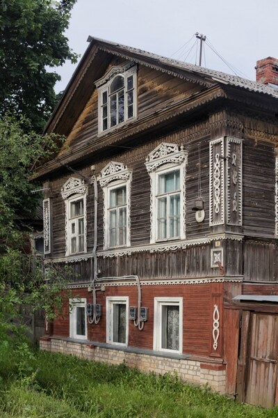 деревянные дома Боровичей