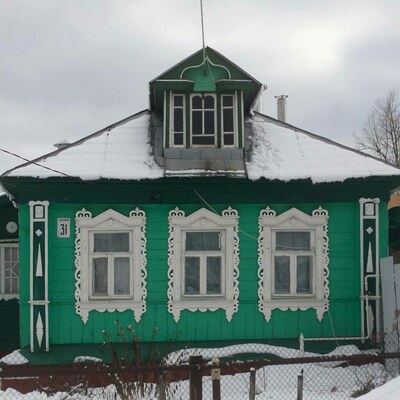 Деревянное зодчество посёлка имени Цюрупы