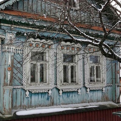 Деревянное зодчество посёлка имени Цюрупы