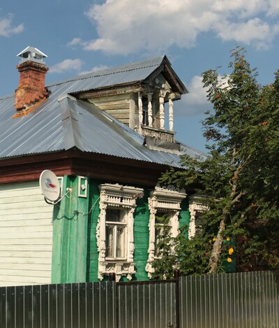 Дома деревни Фролково