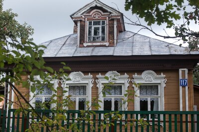 Дома деревни Авсюнино