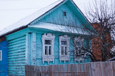 Красота простых домиков деревни Понарино