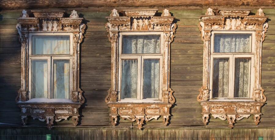 Окна деревни Бормусово
