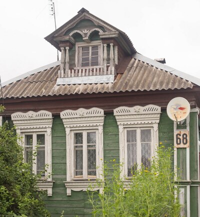 Дома деревни Дубровка