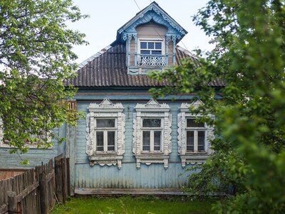 Дома деревни Слобода