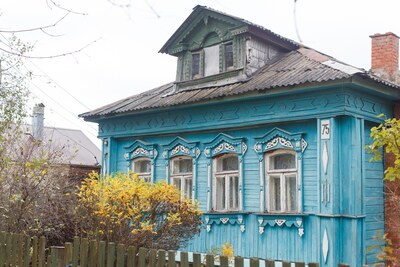 Дома деревни Кудыкино