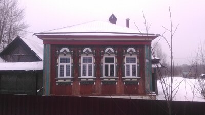 Дома деревни Запонорье