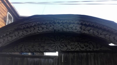 Арзамас. Детали резных ворот