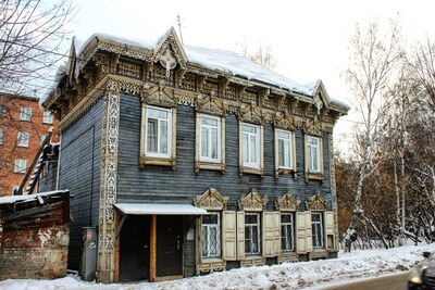 Holzarchitektur Irkutsks