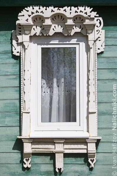 Деревянные резные наличники подмосковного Егорьевска