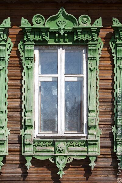 Деревянные резные наличники подмосковного Егорьевска