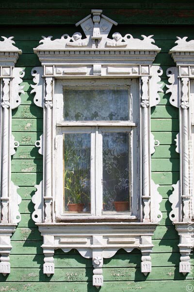 Деревянные резные наличники подмосковного Егорьевска