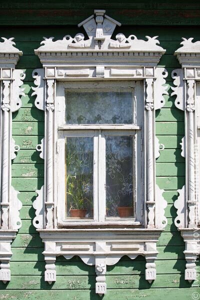 Деревянные резные наличники подмосковного Егорьевска