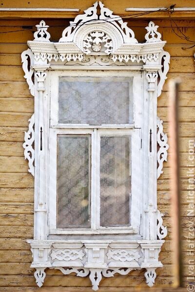Деревянные резные наличники подмосковного Егорьевска