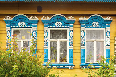 Резные наличники в Мышкине