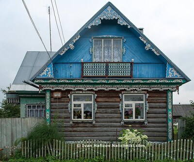 Резные наличники в Мышкине