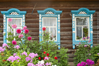 Резные наличники в Мышкине