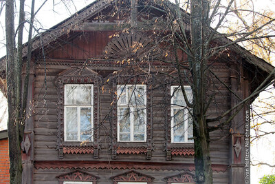 Резные наличники жилых домов в Кинешме