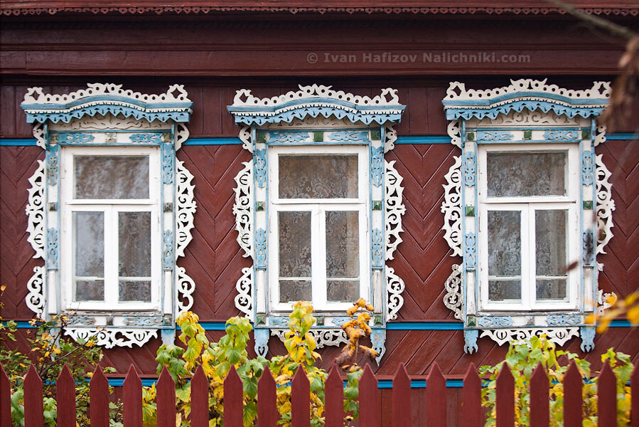 Резные наличники жилых домов в Кинешме