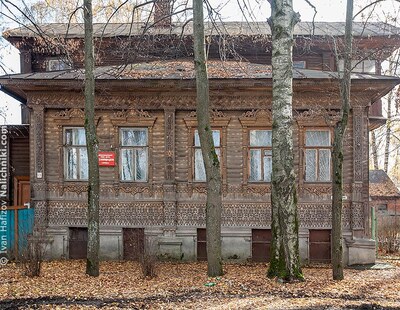 Резные наличники жилых домов в Кинешме