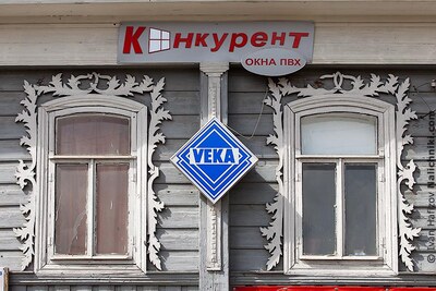 Наличники и деревянные дома Кадома Рязанской области
