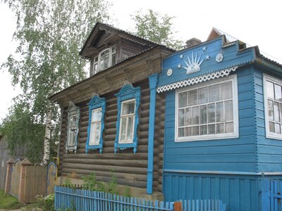 Наличники и деревянные дома поселка Борисоглеб (Борисоглебские слободы)