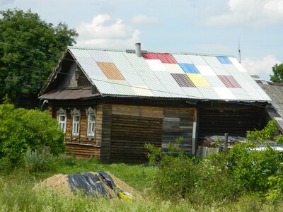 Деревянные дома деревни Дунилово Ростовского района Ярославской области