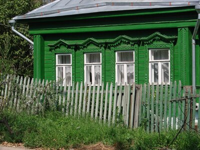 Деревянные дома в Боголюбове