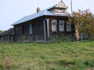 Деревянные дома в деревне Жулеево