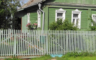 Деревянные дома в деревне Фролово Клинского района