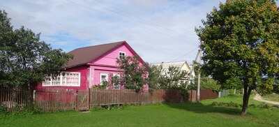 Деревянные дома в деревне Фролово Клинского района