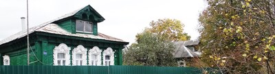 Деревянные дома в деревне Донино