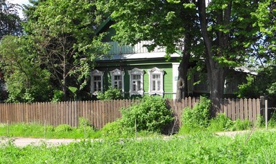 Деревянные дома в Вертлино (рядом с Солнечногорском)