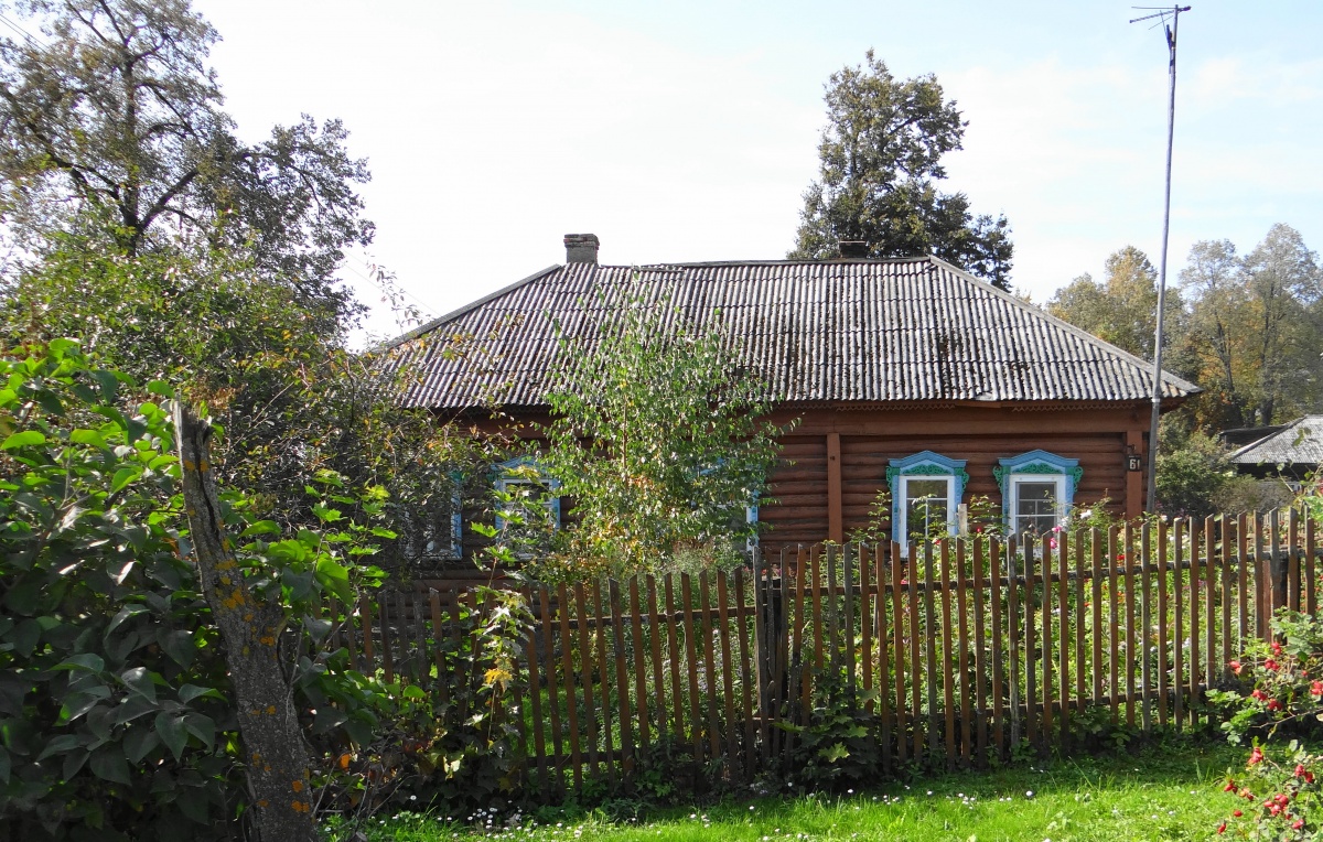 Деревянные дома в селе Ольгово (Дмитровский район)