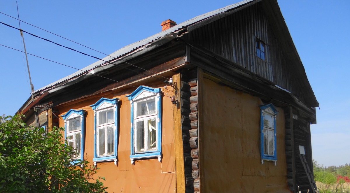 Деревянные дома в селе Ольгово (Дмитровский район)