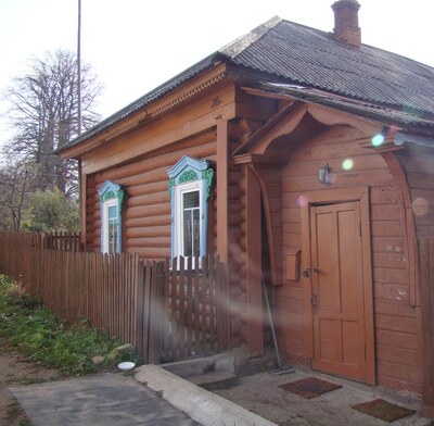Деревянные дома в селе Ольгово (Дмитровский район)