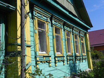 Деревянный домик в деревне Филимоново (сельское поселение Костинское)