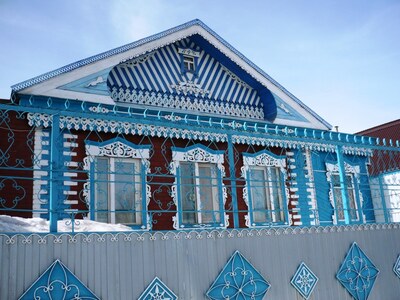 Златоустовский кружевной наличник