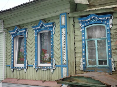 Златоустовский кружевной наличник