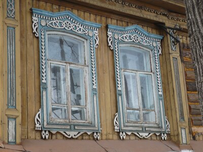 Златоустовский кружевной наличник