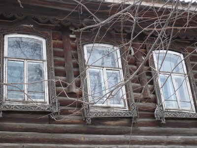 Златоустовский кружевной наличник