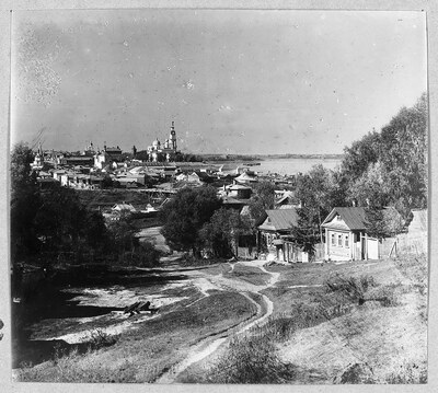 Вид на г. Кинешму с Заречья. [1910 год]