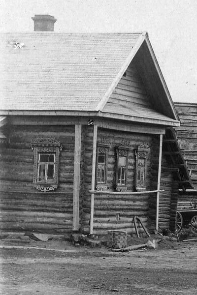 Улица в селе Коробово. 1911 год