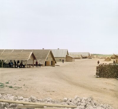 Бараки подрядчика [близ села Белоомут]. [1912 год]