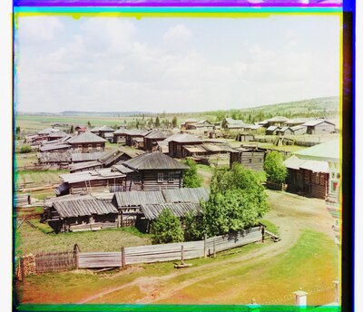 Северная часть села Ныроб. [1913 г., май.]