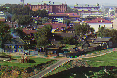 г. Пермь. Общий вид. [1909 г.]. Фрагмент.