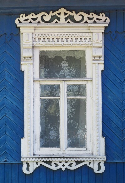 Наличники дома на Городище
