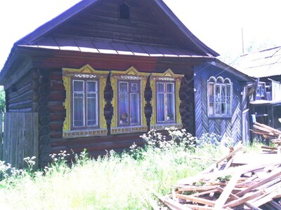 Wooden faces of Votkinsk